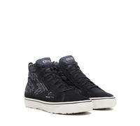 TCX - Street 3 Lady Tex Waterproof, Chaussures de Moto pour Femmes, Chaussure à Membrane T-Dry, Tige en Cuir Suédé, Fermeture par Lacets, Noir