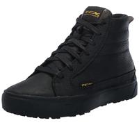TCX - STREET 3 LADY WP, Chaussures de Moto en Cuir, Imperméables avec Protections, Femme, Noir/Noir/Or, 35