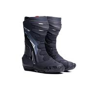 TCX TR1 Lady Moto pour Femmes, Bottes de Sport, Dessus en Microfibre, Fermeture Elastique Latérale et Velcro, Noir/Blanc Nacré, 38 EU