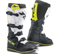TCX X-Blast Bottes Motocross, Blanc/Noir/Jaune, Taille 39