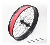 TCXSSL Paire de roues de vélo 20/24/66 x 10,2 cm, frein à disque 36H avant et arrière à dégagement rapide, roue de 135 mm/195 mm, rayons de 36 x 14 G, très adaptée pour la neige, la plage, le vélo