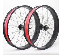 TCXSSL Paire de roues de vélo 20/24/66 x 10,2 cm, frein à disque 36H avant et arrière à dégagement rapide, roue de 135 mm/195 mm, rayons de 36 x 14 G, très adaptée pour la neige, la plage, le vélo