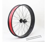 TCXSSL Paire de roues de vélo 20/24/66 x 10,2 cm, frein à disque 36H avant et arrière à dégagement rapide, roue de 135 mm/195 mm, rayons de 36 x 14 G, très adaptée pour la neige, la plage, le vélo