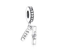 TCZNAF Breloque en forme de hiboux compatible avec bracelets en forme de cœur pour femme, 4.5mm-5mm, Zircone cubique, Zircone cubique