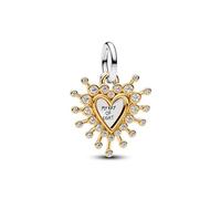 TCZNAF Mon rayon de lumière Charms Le Cœur Pendentif Pour Bracelet Européen Femme et Perles Pour