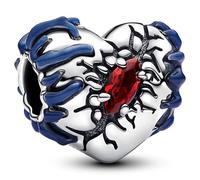 TCZNAF Un cœur qui brille dans les ténèbres Charme Femmes Pearl Charm Compatible pour Européen Bracelets Cadeaux de bijoux de Noël