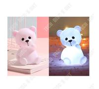 TD® 1 LAMPE VEILLEUSE OURSON LED 14 X 9 X 7 CM ENFANT LED DECO Blanc