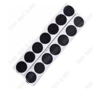 Td? 25 Mm Rond Autocollant Bande Velcro Adh?Sif Puissant Crochet Et Bandes - Noir (50 Paires)