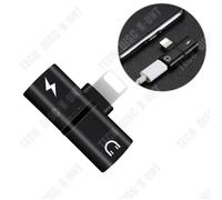 TD® Adaptateur audio 2 en 1 Adaptateur sans fil Deux ports Lightning Chargement rapide en toute sécurité Prêt à l'emploi