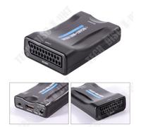 TD® Adaptateur de convertisseur péritel - HDMI vers Péritel Adaptateur convertisseur Pour vidéo - Accessoire vidéo TV