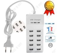 TD? Adaptateur multi ports USB C secteur Universel Iphone Apple 7 8 samsung Chargeur s8 s9 s7 embout t?l?phone prise multiple portab