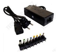 TD® Adaptateur Secteur multifonction 12-24V Réglable 96W Ordinateur Portable- Chargeur universel - Avec 8 Embouts -Grande Compatibil
