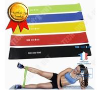 Td® Bande De Résistance Set (5) Musculation/ Bande Élastique Fitness Équipement D'exercices Pour Musculation Pilates Squat Sport
