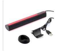 TD® Barre de son Haut-parleur USB Haut-parleur pour ordinateur portable Barre de son stéréo Ordinateur Petit haut-parleur Rouge