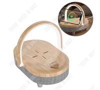 Td® Base De Chargement Sans Fil Chargement Rapide De 15 W Gradation À Trois Vitesses Éclairage Nocturne Haut-Parleur Bluetooth