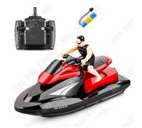 TD® Bateau télécommandé sans fil 2.4G modèle de bateau à moteur à grande vitesse modèle électrique de jouet pour enfants en plein