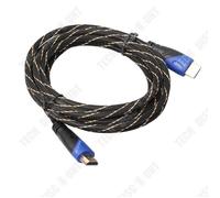 TD® Câble de connexion audio et vidéo réseau HDMI bleu et noir câble HD câble de conversion de connexion TV ordinateur de données 3D