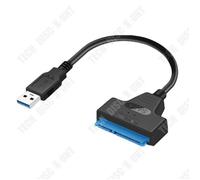 TD® Câble Easy Drive USB vers disque dur SATA 2,5/3,5 pouces Installation sans disque dur Plug and Play Transmission à grande vite
