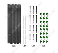 Td® Cadre De Serre De Jardin Lot De 6 Supports De Serre De Jardin Cadres De Serre Horticole Anneau De Rouille Pour Serre De Jardin Multicolore