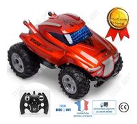 TD® Camion en jouet pour enfant couleur verte cars voiture de course avec conteneur cadeau anniversaire Noël jeune garçon