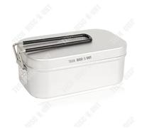 Td® Camping En Plein Air Boîte À Lunch Camping Pique-Nique Loisirs Voyage Auto-Conduite Tour Portable En Aluminium Boîte À Lunch