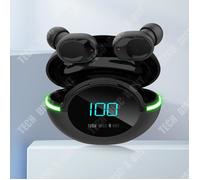 TD® Casque Bluetooth sans fil Bluetooth 5.1 Réduction du bruit à faible latence Affichage numérique intelligent Appel HD Ecouteur