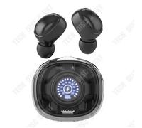 Td® Casque Bluetooth Sans Fil Bluetooth 5.3 Compartiment Transparent Écran Numérique Intelligent Annulation Du Bruit Ecouteurs