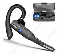 Td® Casque Bluetooth Sans Fil Suspendu Oreille Pas Dans L'oreille Affaires Conduite Réduction Du Bruit Sport Affichage Numérique Éta