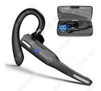 Td® Casque Bluetooth Sans Fil Suspendu Oreille Pas Dans L'oreille Conduite Réduction Du Bruit Sport Étanche Affichage Numérique Casq