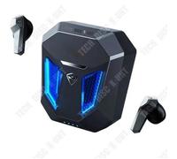 TD® Casque intra-auriculaire sans fil Bluetooth Bluetooth 5.2 Batterie longue durée Réduction du bruit Casque de jeu à faible laten