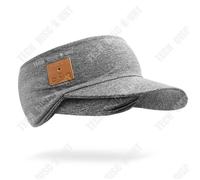TD® Casquette de baseball Bluetooth musique Sports d'extérieur Large bord Casque stéréo double face Portée de transmission 15m