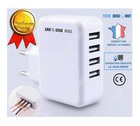 TD® Chargeur secteur usb iphone prise multi charge rapide double 4 c samsung apple multiple mural ipad port lot embout adaptateur