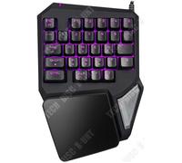 TD® Clavier de Gaming à Une Main USB Filaire - Clavier Gamer E-Sport 29 Touches rétroéclairé LED - accessoire de jeux PC