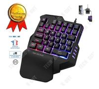 TD® clavier gamers mécanique USB artefact rétroéclairage LED couleur touches colorées mini désign ergonomique repose mains pas cher