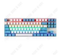 TD® Clavier mécanique à axe vert filaire à 87 touches avec couleur d'éclairage rvb assortie