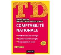 TD - Comptabilité nationale 4ème édition - Sophie Brana - Dunod - broché - Etude
