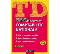 TD - Comptabilité nationale Sophie Brana (Auteur), Marie-Claude Bergouignan (Auteur)