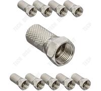 TD® Connecteur de câble coaxial - cable et connectique - accessoire image et son-Connectique d'antenne - fiches connecteur à visser