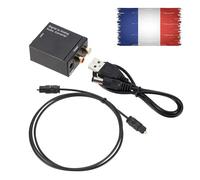 TD® Convertisseur 3.5 mm Audio digitale (Toslink et Coaxial) à analogue (Cinch)