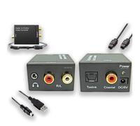 TD®Convertisseur Audio Numérique SPDIF en analogique - Convertisseur coaxiale audio numérique - câble TV et HDMI Informatique
