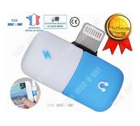TD® convertisseur iphone jack en usb lightning micro vers adaptateur ecouteur et chargeur apple original embout casque auxilaire