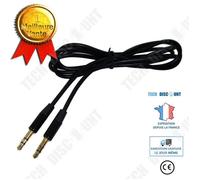 TD® Cordon Câble mal à mal 3.5 mm auxiliaire aux mâle a mâle cordon audio stéréo pour PC iPod MP3 de voiture (Noir)