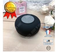 TD® Creative Silicone Ventouse Étanche Sports de Plein Air Subwoofer Haut-Parleur Bluetooth, Noir