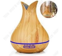 Td? Diffuseur Huiles Essentielles Electrique Humidificateur Maison Parfum Bois Grande Capacit? Lumineux Pulverisateur Led Naturel