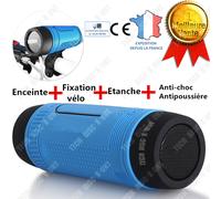 TD® Enceinte bluetooth LED lampe portable multifonction étanche puissante Haut-parleurs Sans Fil pour vélo Sports USB fm SD Card