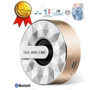 TD® Enceinte bluetooth portable waterproof lumineuse haut-parleur fonction d'appel puissant vocale couleur or MP3 musique son