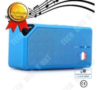 TD? Enceinte Haut Parleur Bluetooth Mini sans fil Portable/ Compatibles pour téléphone portatif et carte TF / Son fluide clair Bleu