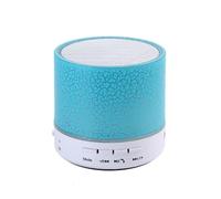 TD® Enceinte nomade bluetooth audio téléphone ordinateur portable subwoofer mini petit acier carte sans fil petit haut-parleur/Bleu