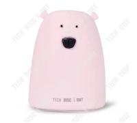 Td® Enfants Bébé Lampe Chambre De Nuit Mignon Ours Silicone Led Night Light/ Lumière De Nuit Chevet Chambre D'enfants /Décoration Multicolore