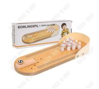Td Ensemble De Bowling Avec 10 Quilles Enfants À Partir De 3 Ans Bowling De Table Pour Chambre D'enfant Mini Bowling Jeux De Quilles